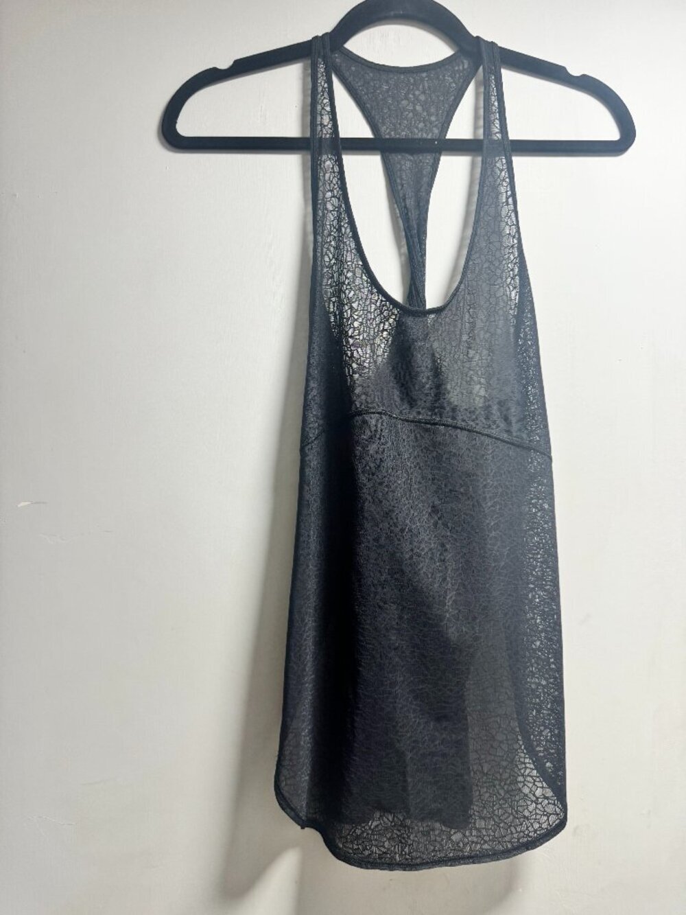 Lululemon Black Sheer Tank Size 2